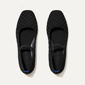 Rothy's The Max Square Mary Jane - Black Sand Size 10.5